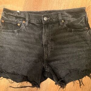 NWOT AE Black Denim Shorts